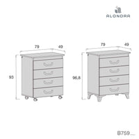 Mueble bañera cómoda con cambiador · Joy B759