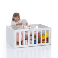 Minicuna de colecho 50x80 cm para bebé (5en1) blanca/rosa · Equo