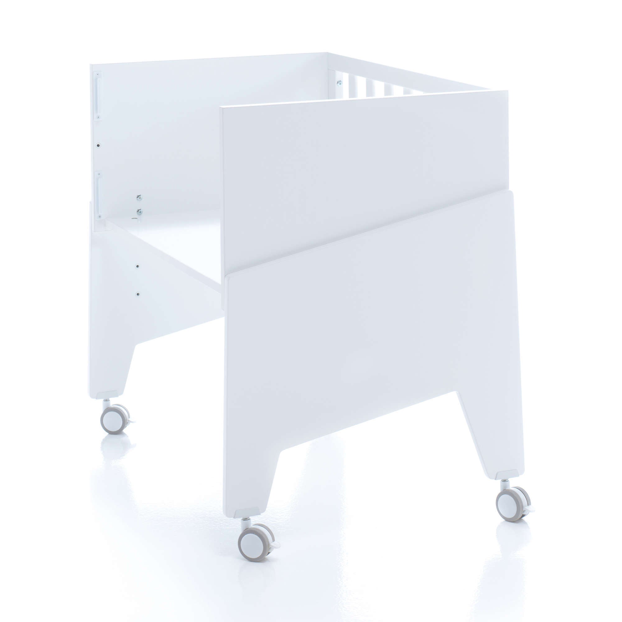 Minicuna de colecho 50x80 cm para bebé (5en1) blanca · Equo