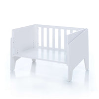 Minicuna de colecho 50x80 cm para bebé (5en1) blanca · Equo