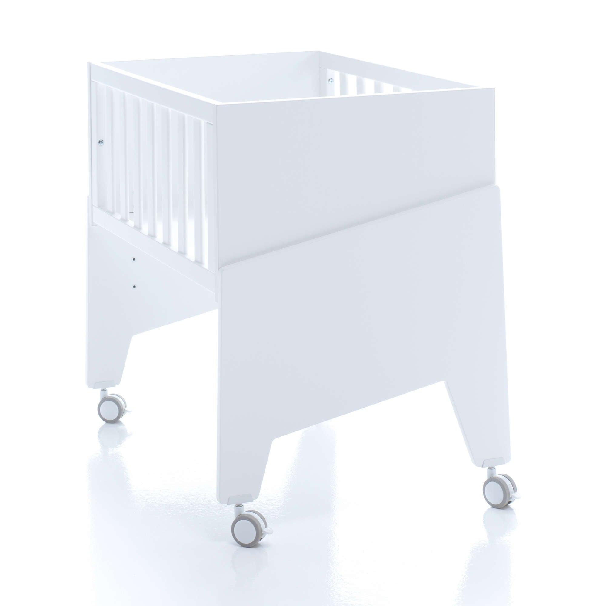 Minicuna de colecho 50x80 cm para bebé (5en1) blanca · Equo