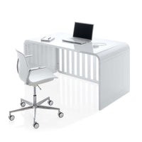 Cuna-cama-escritorio (3en1) 70x140 cm con patas de acero · Kurve C137