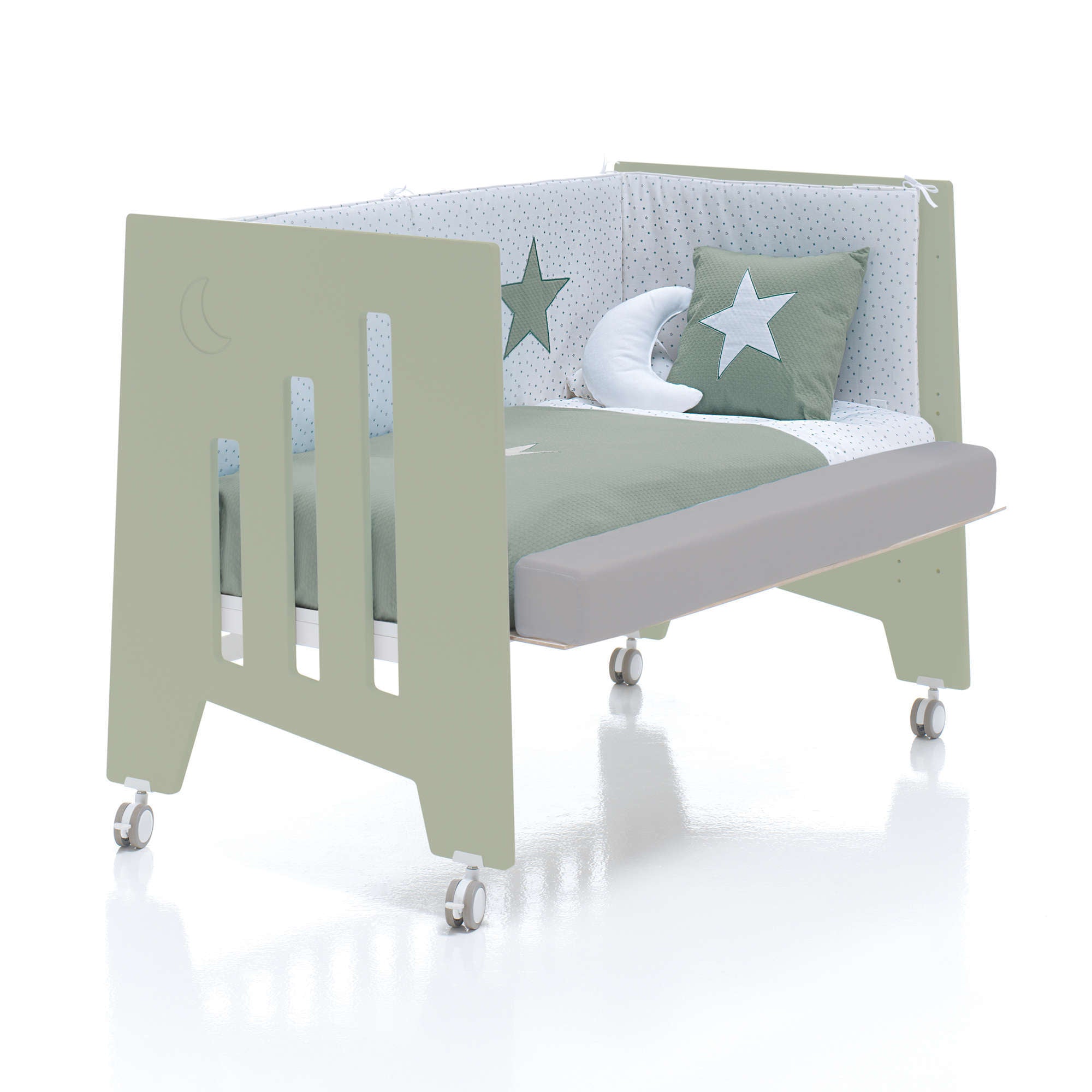 cuna colecho de madera para bebés