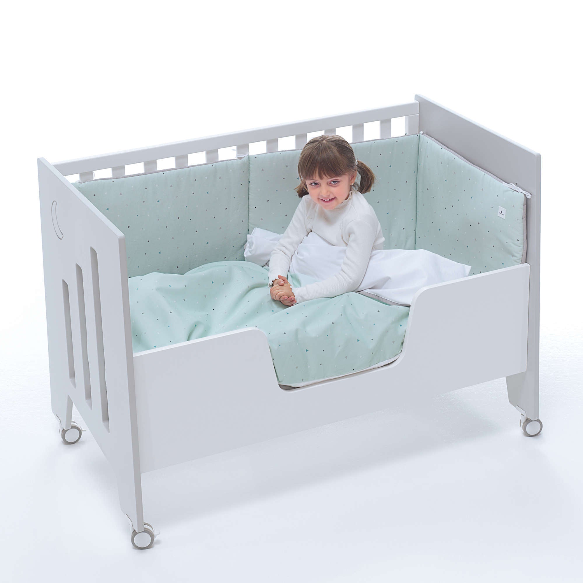 Cuna-escritorio 60x120 cm (2en1) gris · Omni Due Grey C181D-M7778