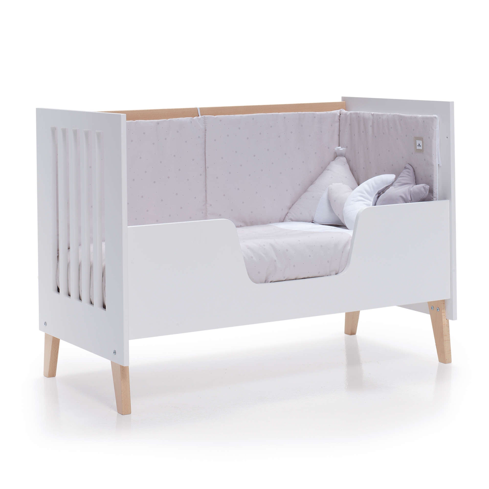 Cuna colecho NEXOR 60x120 4 en 1 con barrera para camita infantil