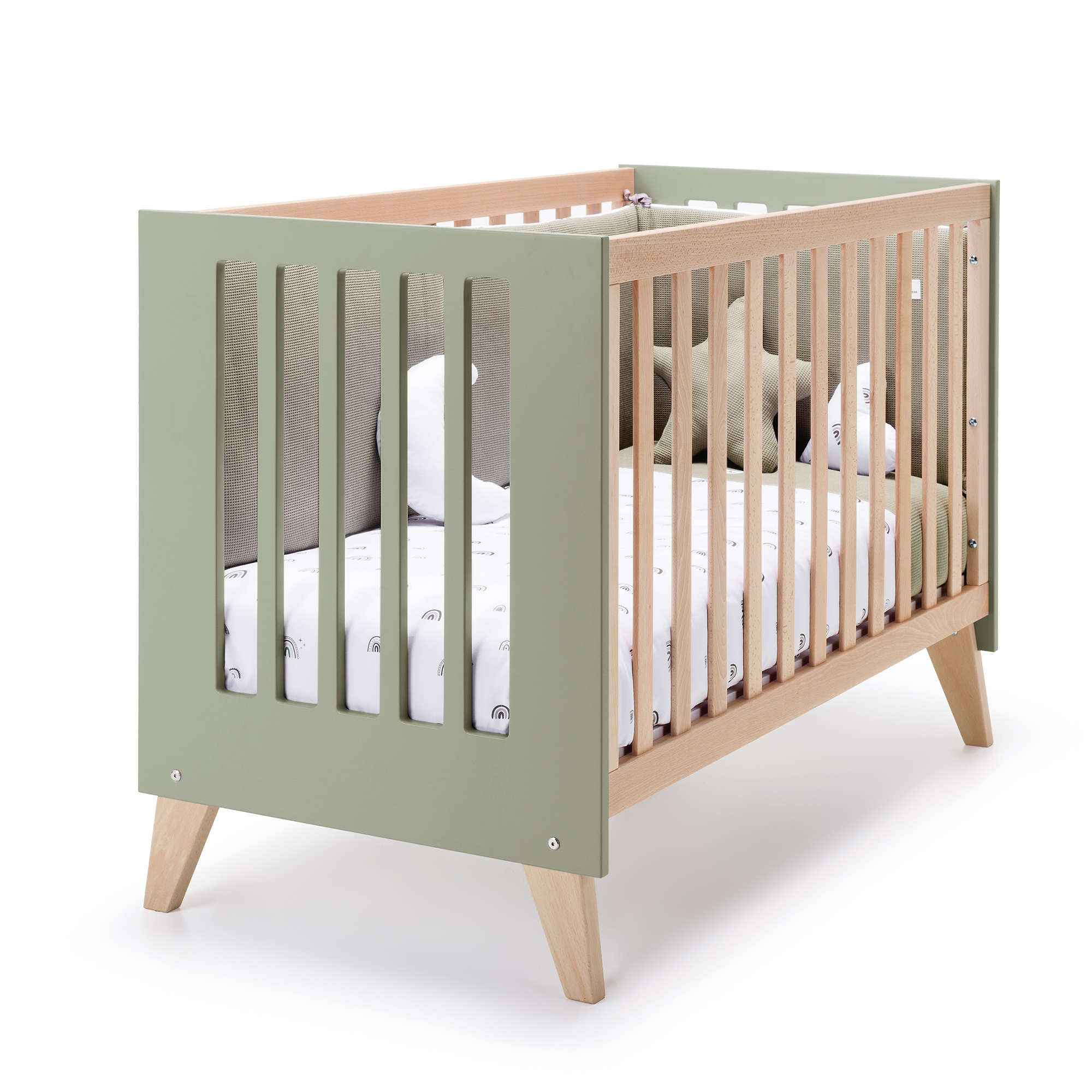 cuna estilo nórdico para bebés