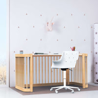 Cuna-Cama para bebé 70x140 cm (3en1) madera natural · Crea Due Nomad C300-M5000