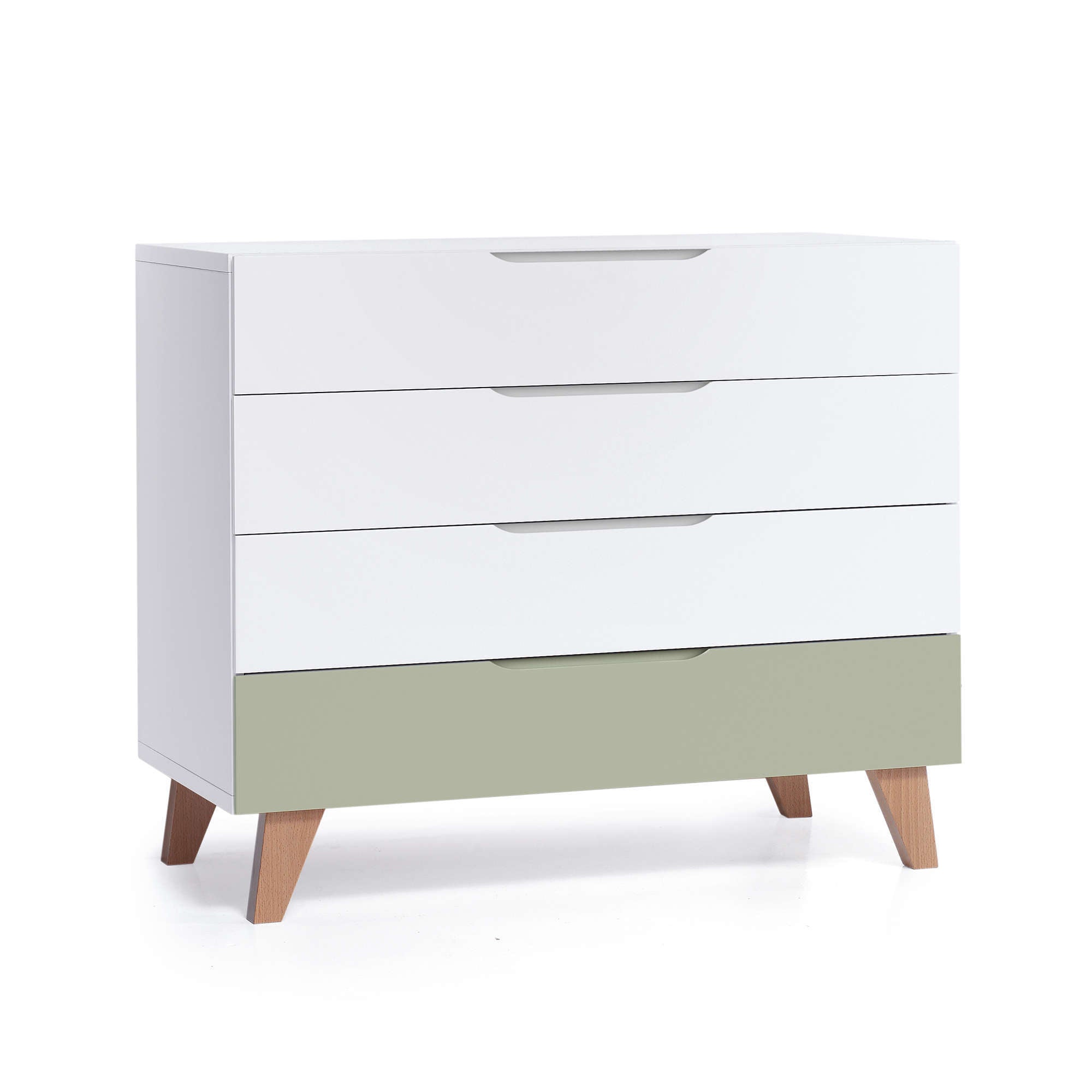 Cómoda infantil madera (4 cajones) estilo nórdico · Lifestyle D247R
