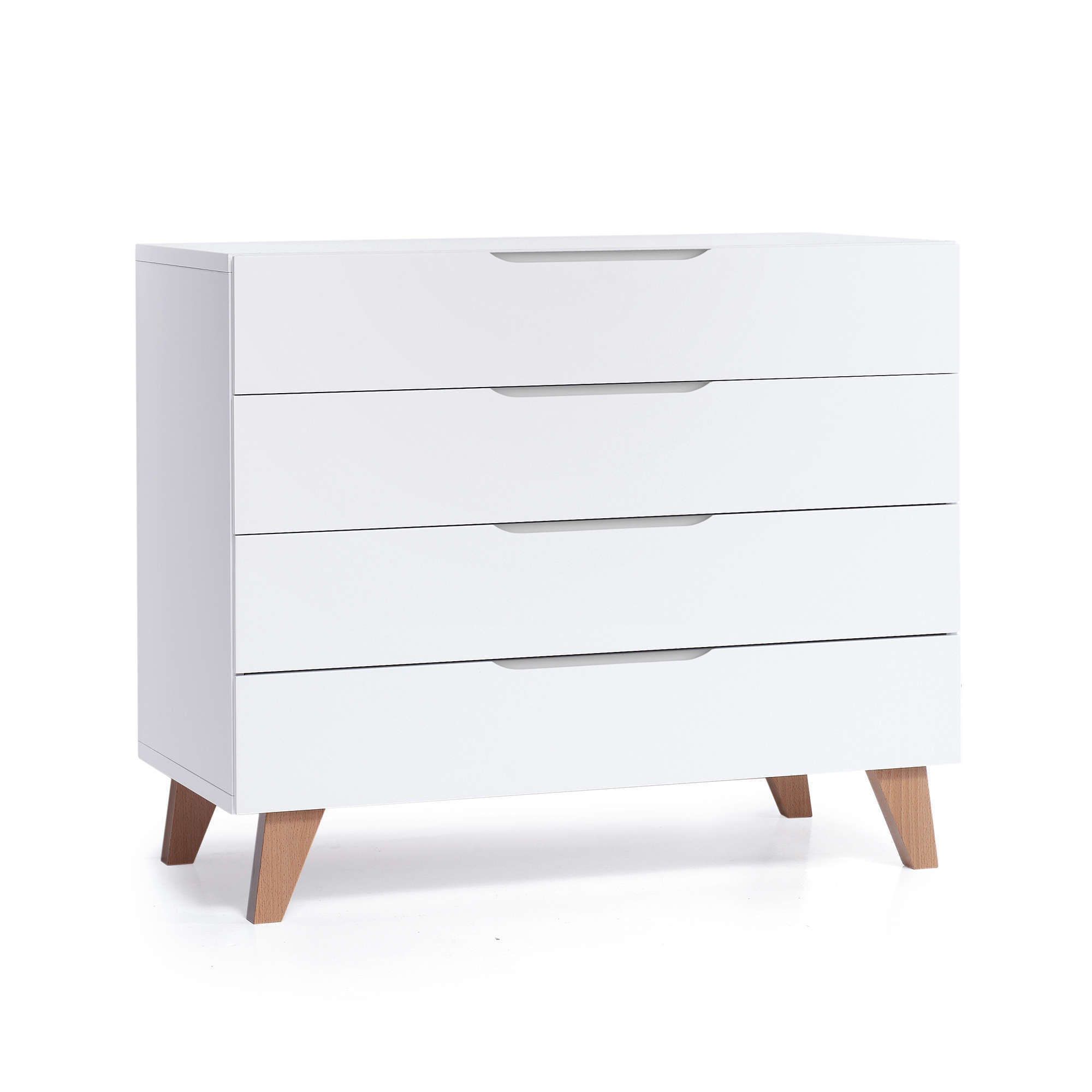 Cómoda infantil madera (4 cajones) estilo nórdico · Lifestyle D247R