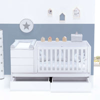 Cuna convertible 70x140 cm blanca · Sero Kubo K551-M7700