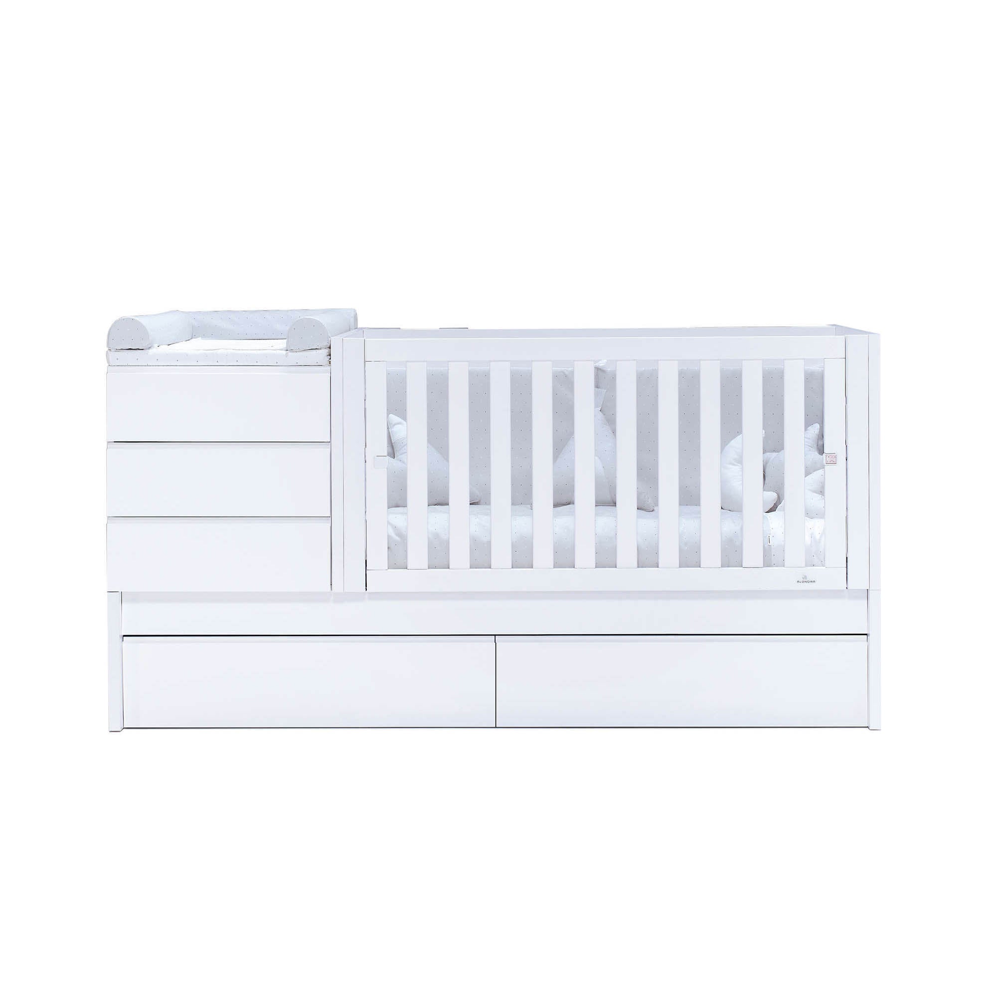 Cuna convertible 70x140 cm blanca · Sero Kubo K551-M7700