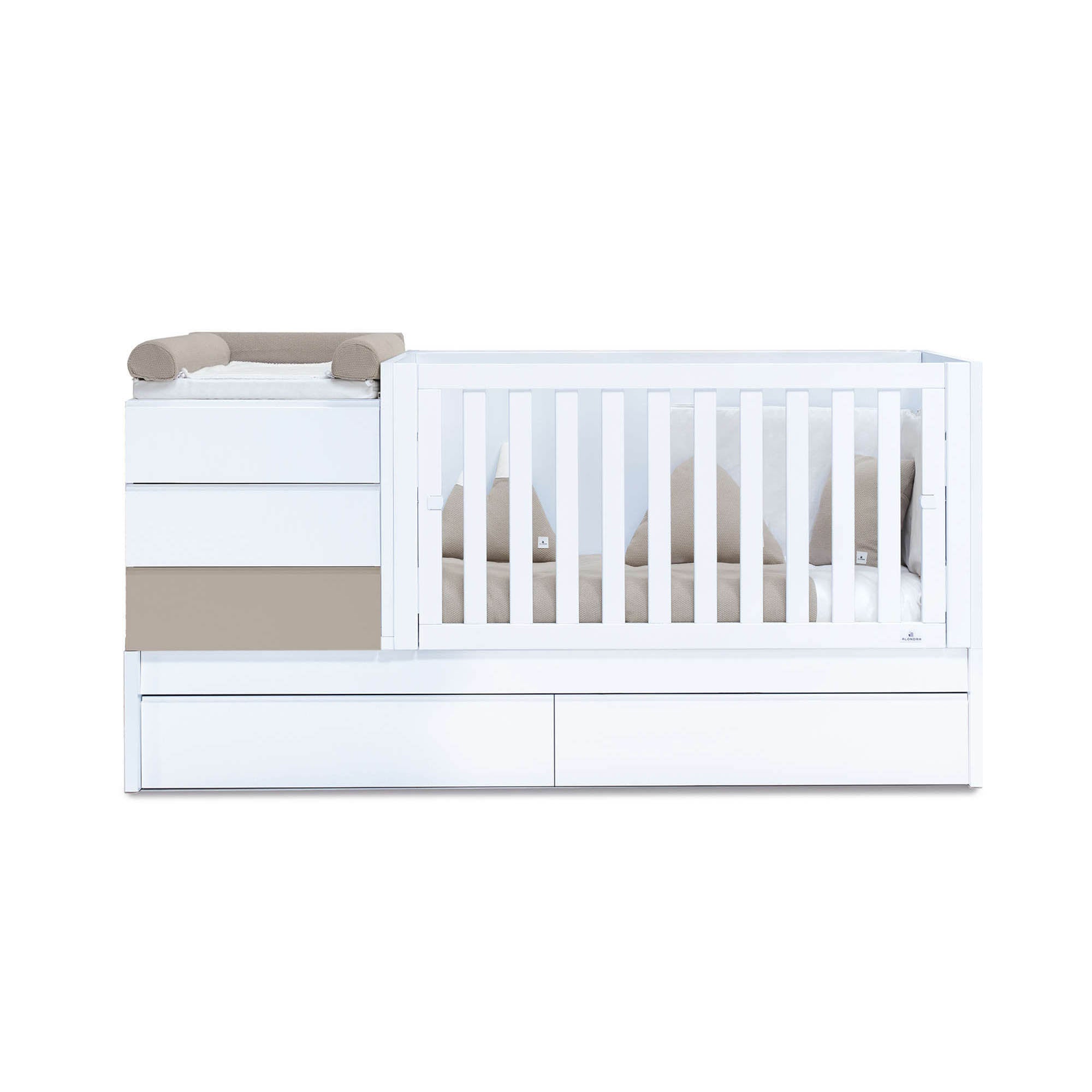 Cuna convertible 70x140 cm beige · Sero Kubo K551-M7753
