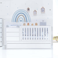 Cuna convertible 70x140 cm blanca · Sero Kubo K551-M7700