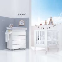 Minicuna y cuna todo en uno (7en1) blanca · Nexo Tre White C187T-M7700