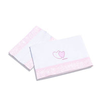 Sábanas de cuna 60x120cm con estampado rosa · 612-062